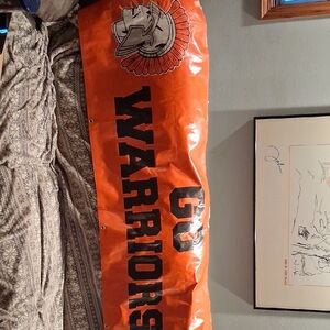 Warriors Orange and Black Home Art Poster